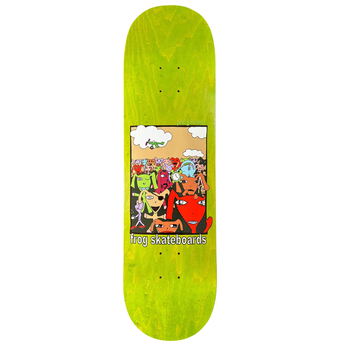 Frog Party Monster Pat Gallaher Skateboard Deck - 8.50