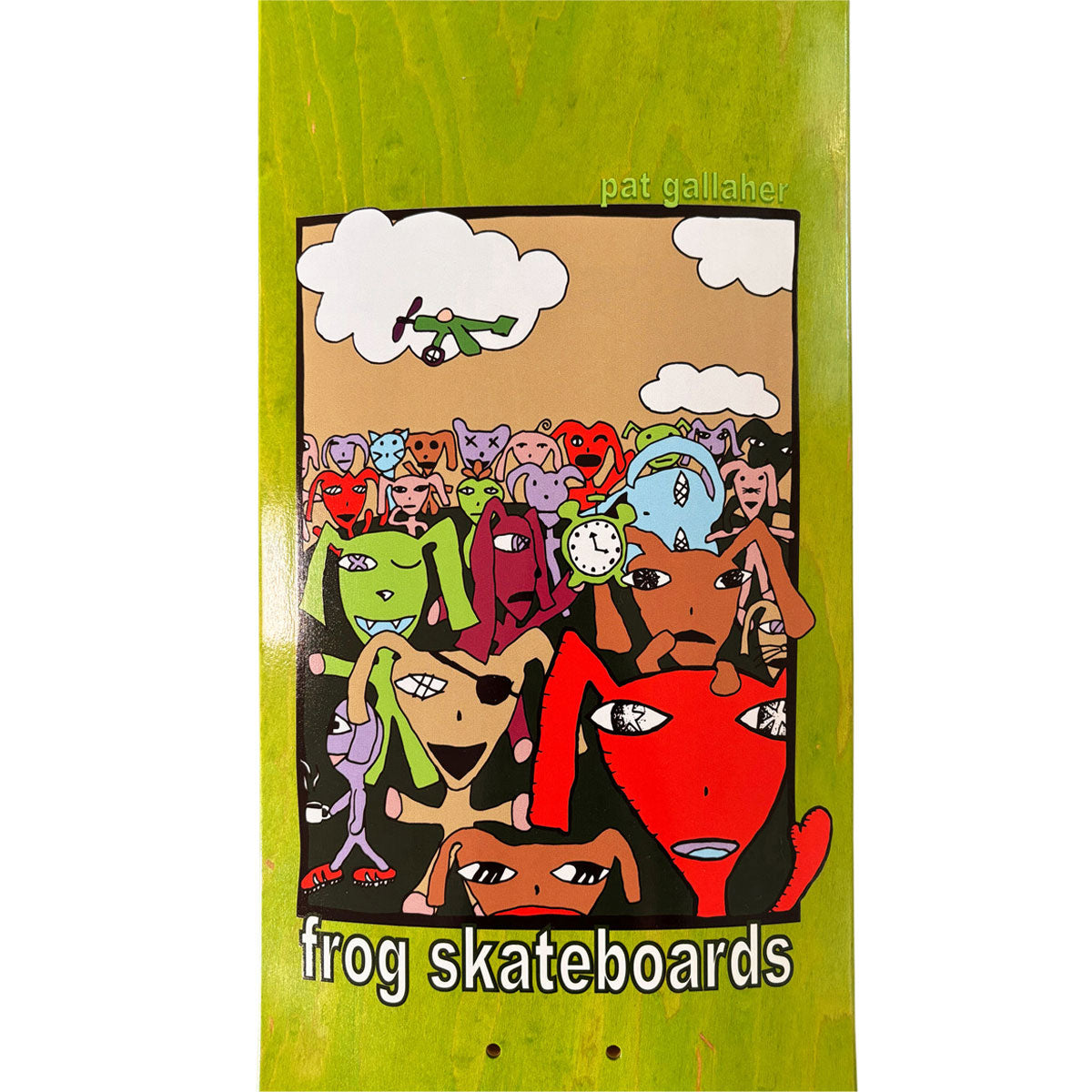 Frog Party Monster Pat Gallaher Skateboard Deck - 8.50