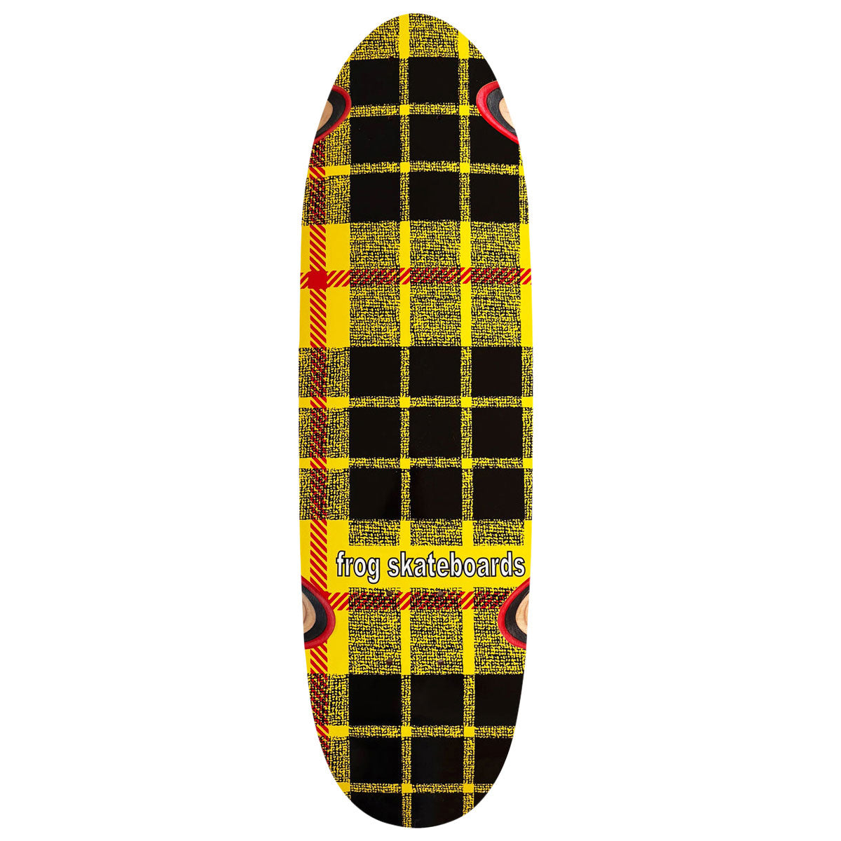 Frog Plaid Micro Paper Skateboard Deck - 7.75