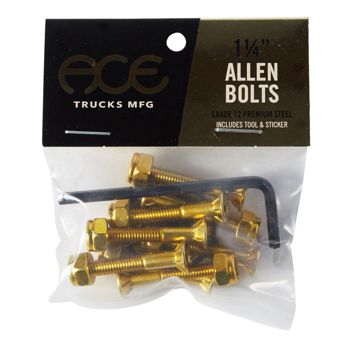 Ace Allen Bolts Hardware - Gold - 1.25