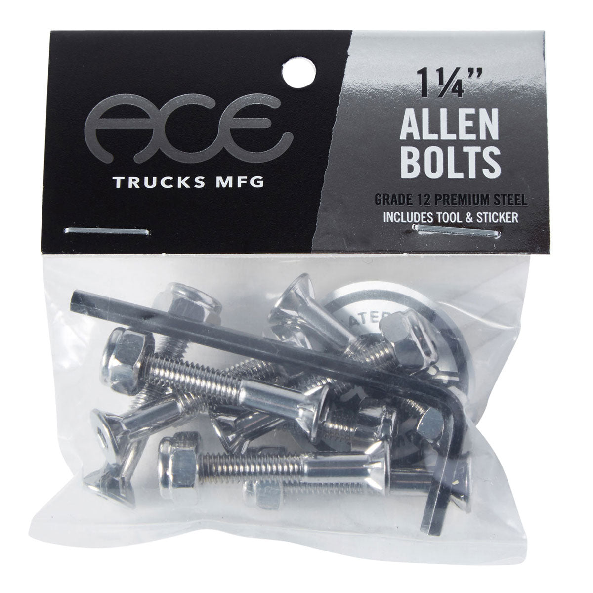 Ace Allen Bolts Hardware - Silver - 1.25