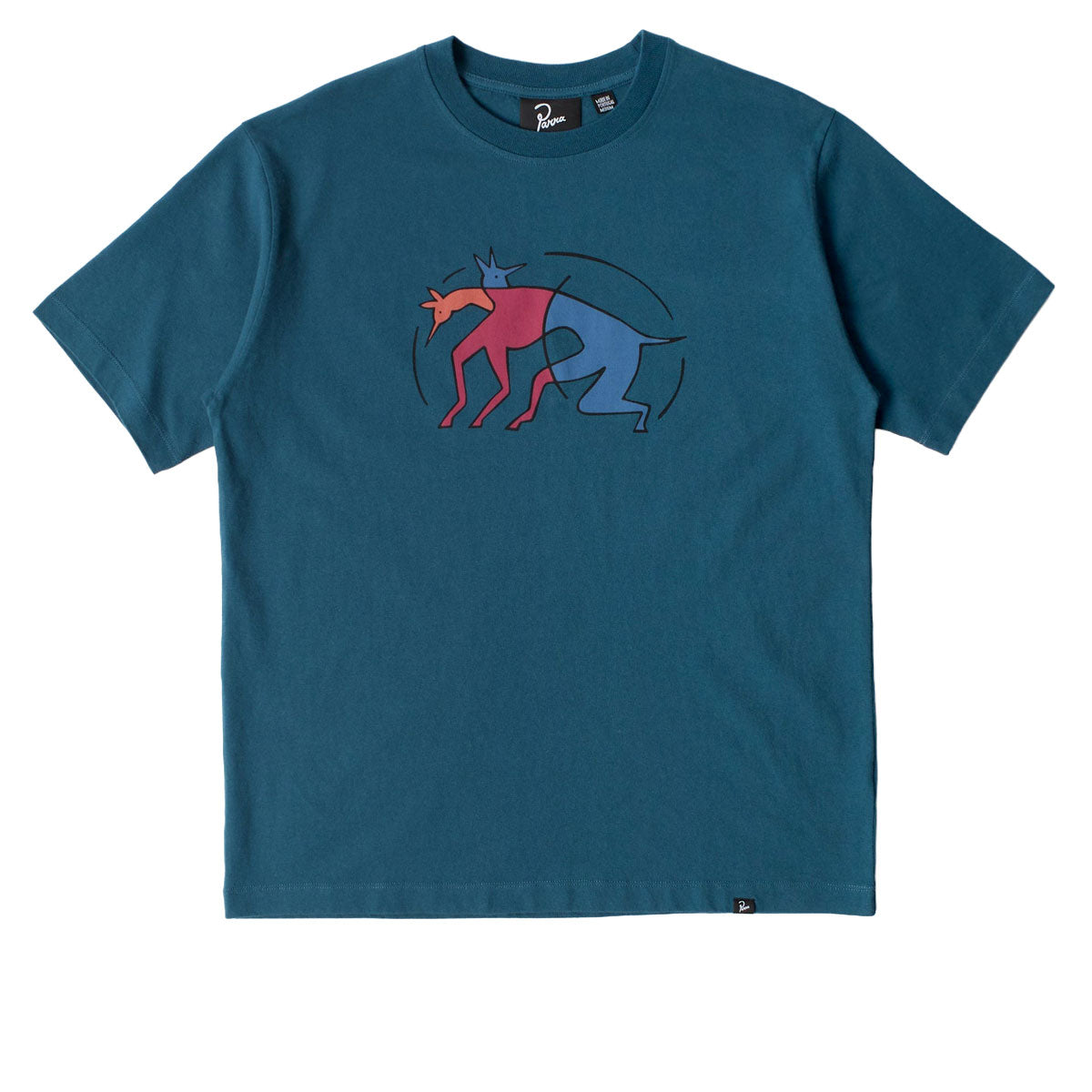 By Parra The Zoomies T-Shirt - Mallard Green image 1