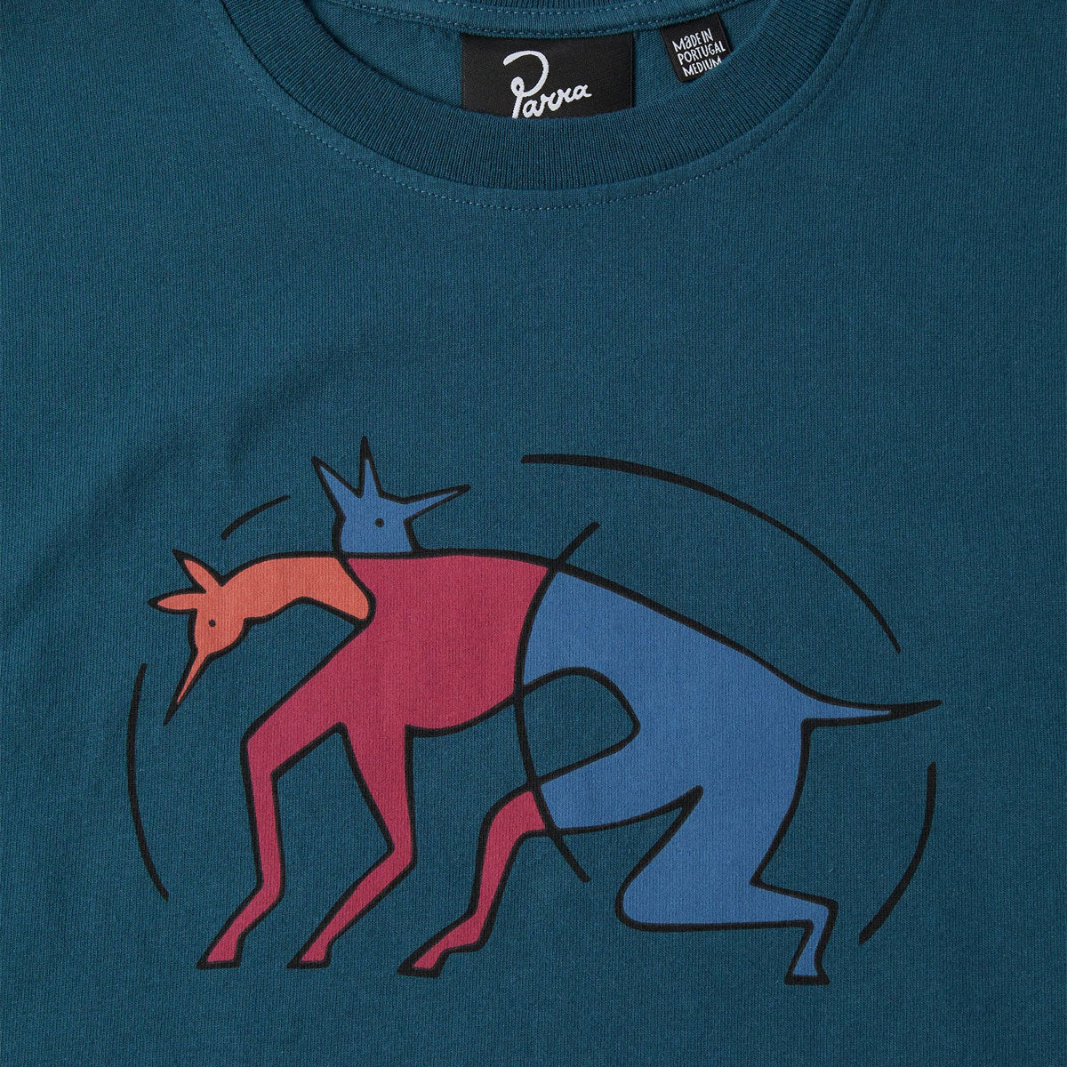 By Parra The Zoomies T-Shirt - Mallard Green image 2
