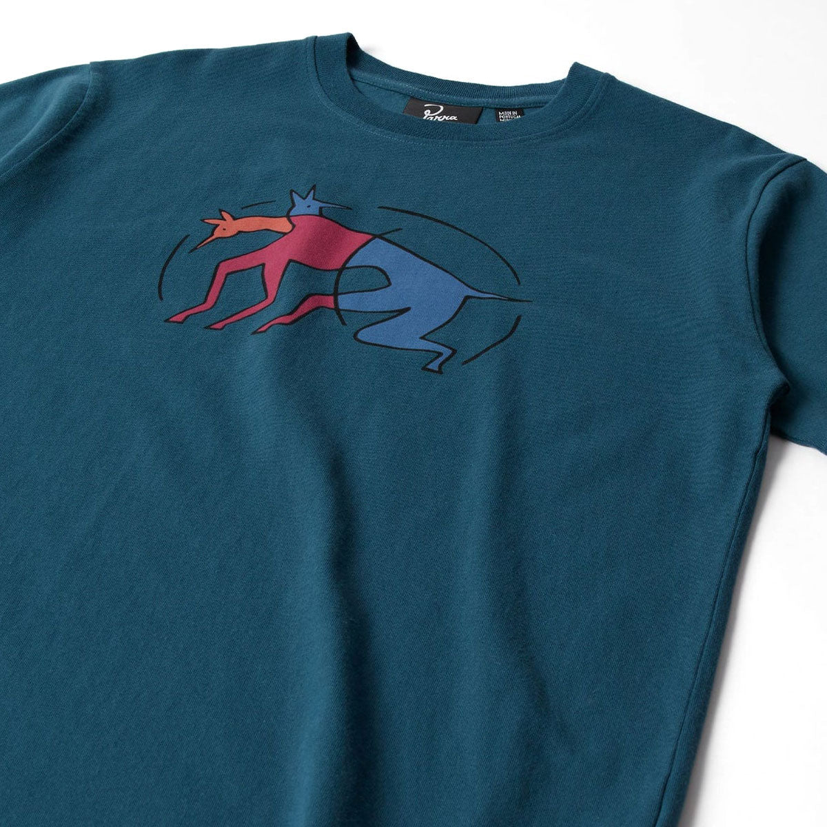 By Parra The Zoomies T-Shirt - Mallard Green image 3