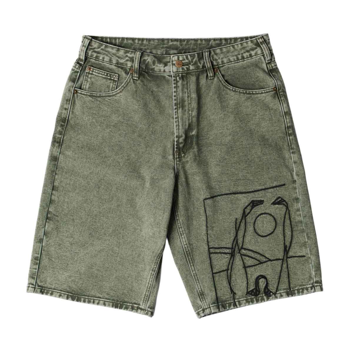 By Parra Protect The Sun Shorts - Green image 1