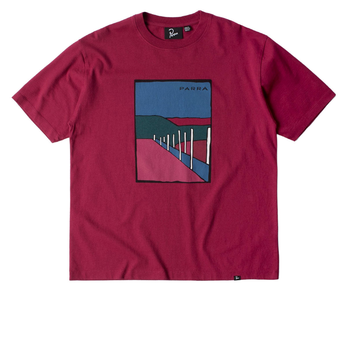 By Parra Beach Parking T-Shirt - Raspberry image 1