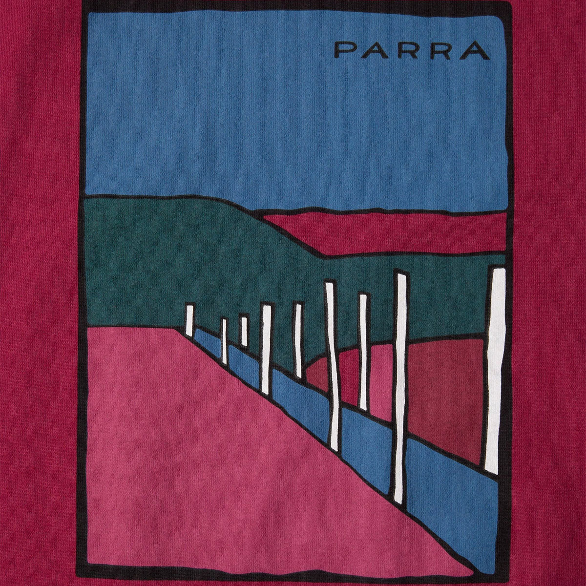 By Parra Beach Parking T-Shirt - Raspberry image 2