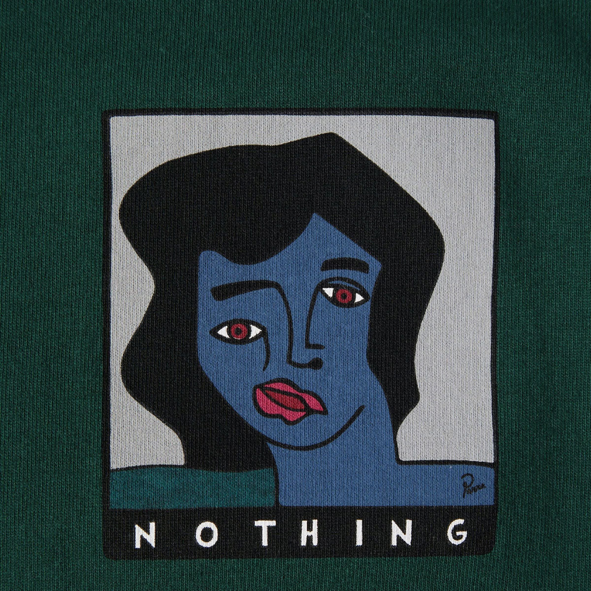 By Parra Nothing Please T-Shirt - Pine Green image 3