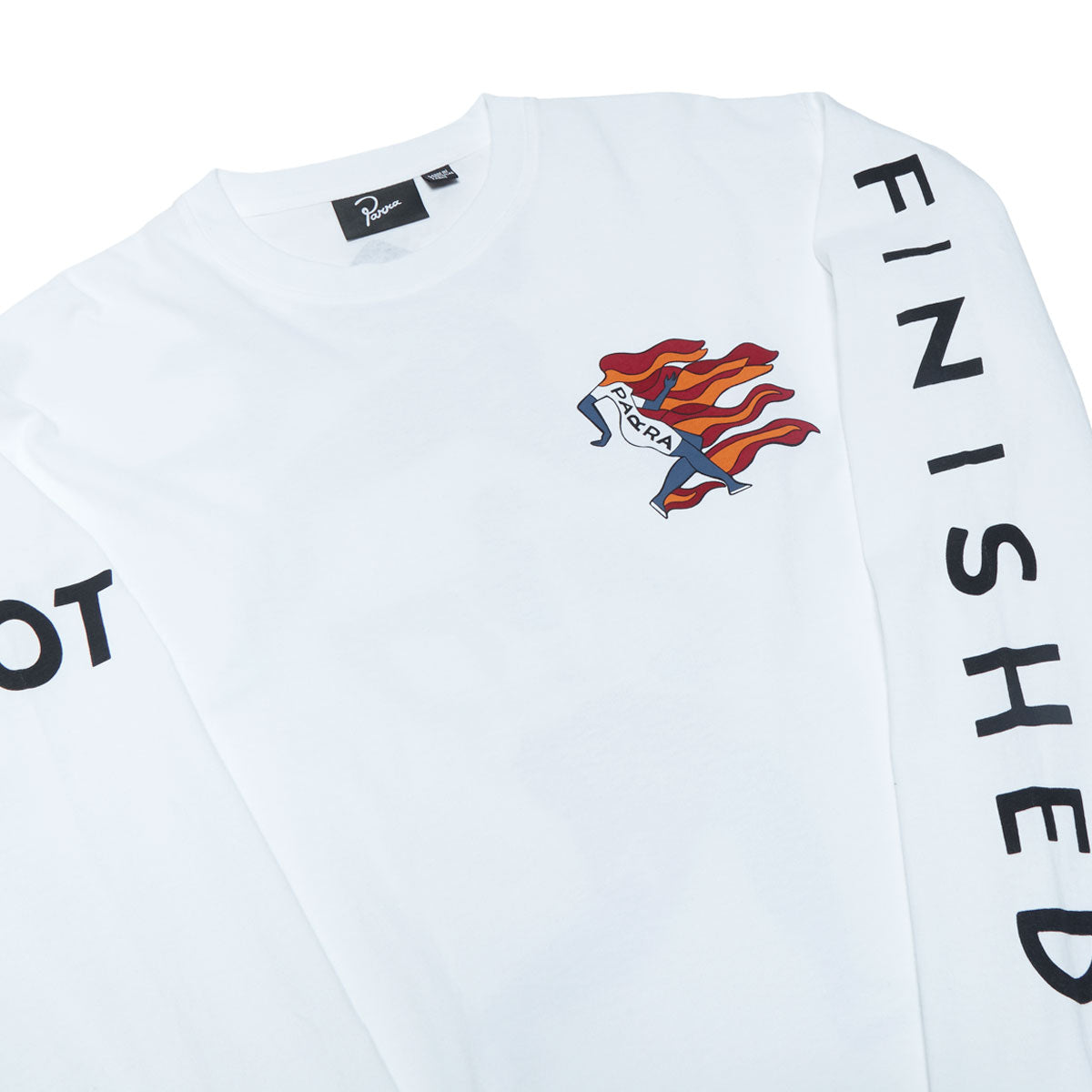 By Parra Not Finished Long Sleeve T-Shirt - White image 3