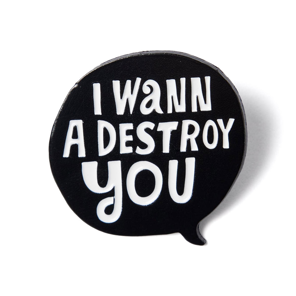 By Parra Destroy You Enamel Pin - Black image 1