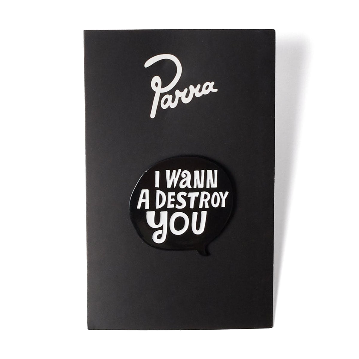 By Parra Destroy You Enamel Pin - Black image 2