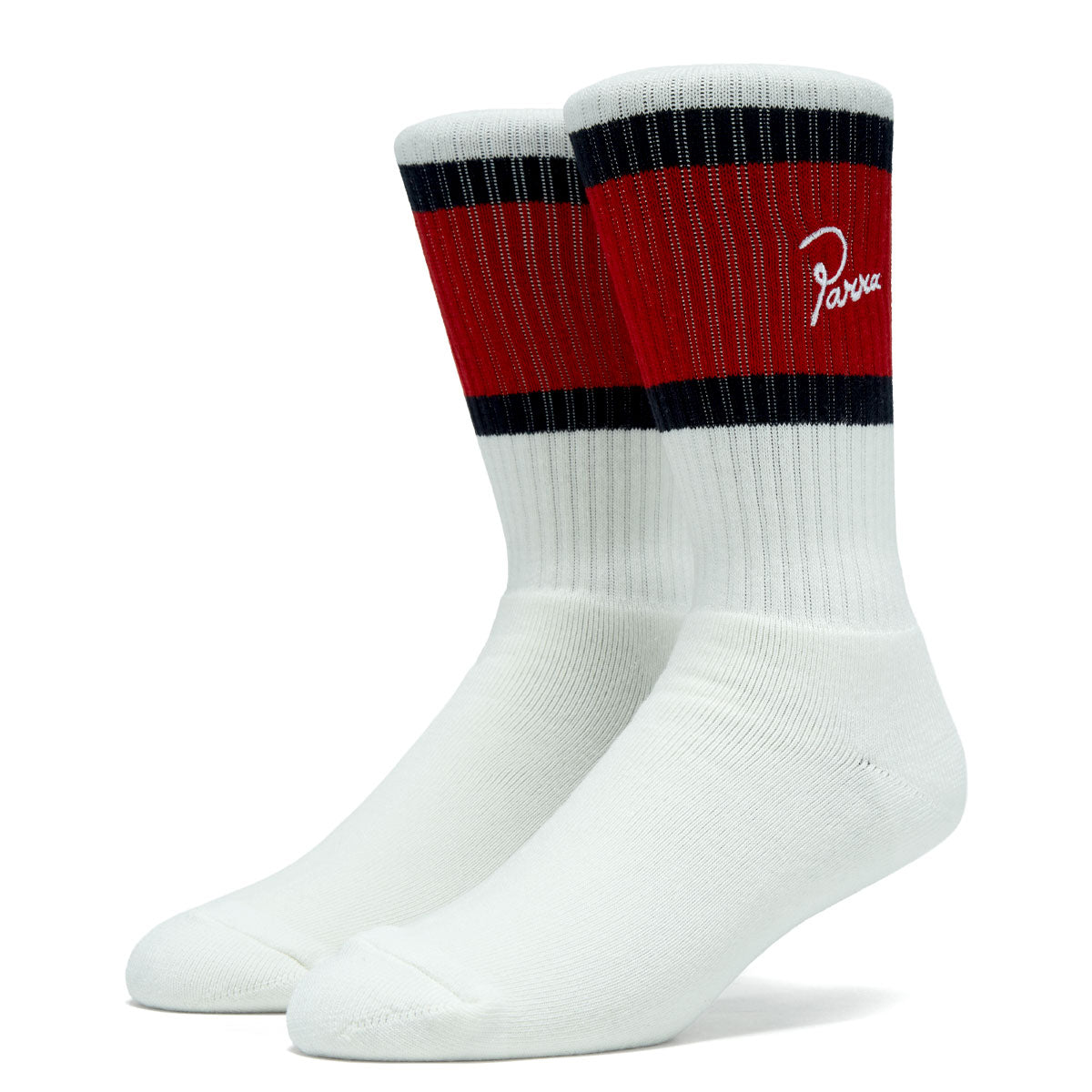 By Parra Signature Striped Crew Socks - Red II image 1