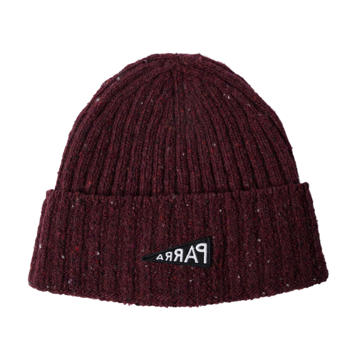 By Parra Reversed Flag Beanie - Dark Burgundy image 1