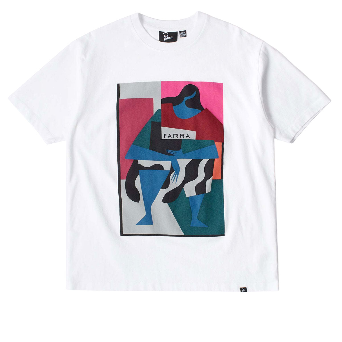 By Parra Reading The Square T-Shirt - White image 1