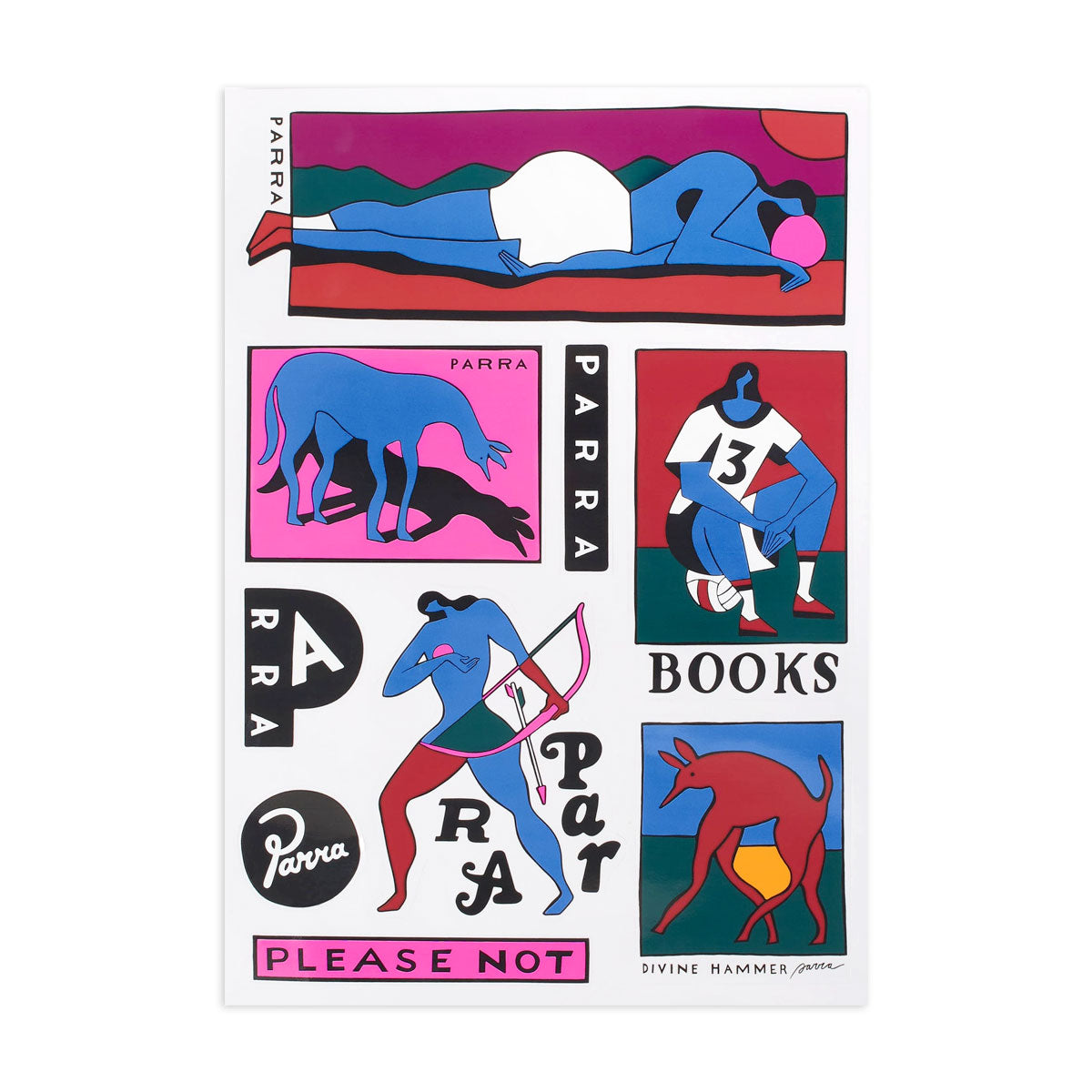 By Parra Various Vinyl Sticker Sheet - Multi image 1