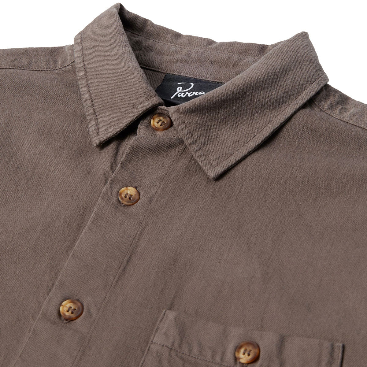 By Parra Crooked Face Short Sleeve Shirt - Brown image 5