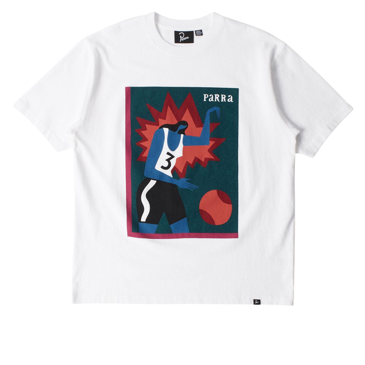 By Parra Baseketball T-Shirt - White image 1