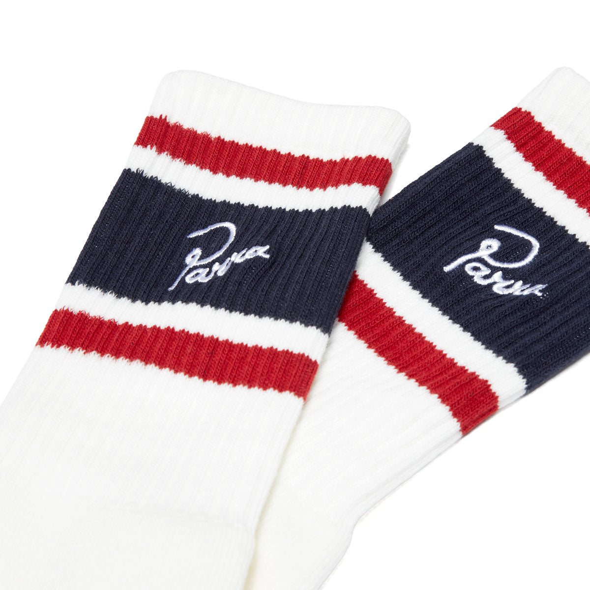 By Parra Signature Striped Crew Socks - White II image 3
