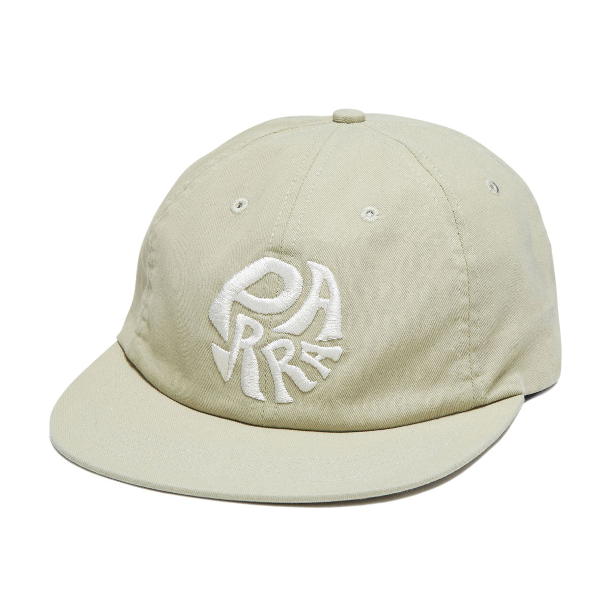 By Parra 1976 Logo 6 Panel Hat - Beige image 1