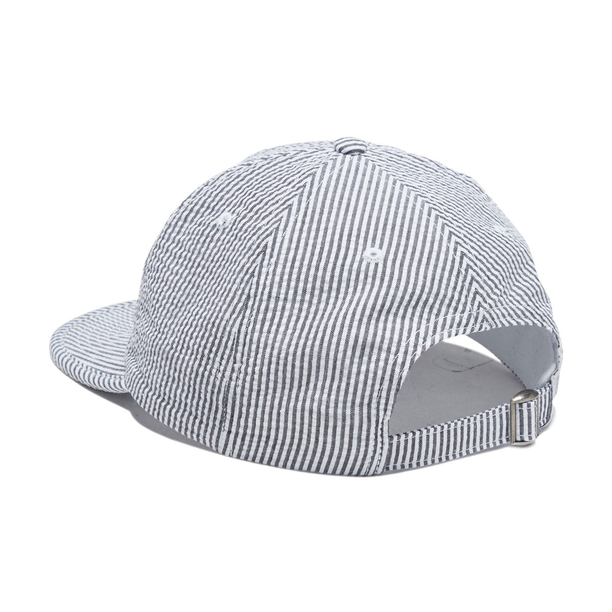 By Parra Signature 6 Panel Hat - Black Seersucker image 2