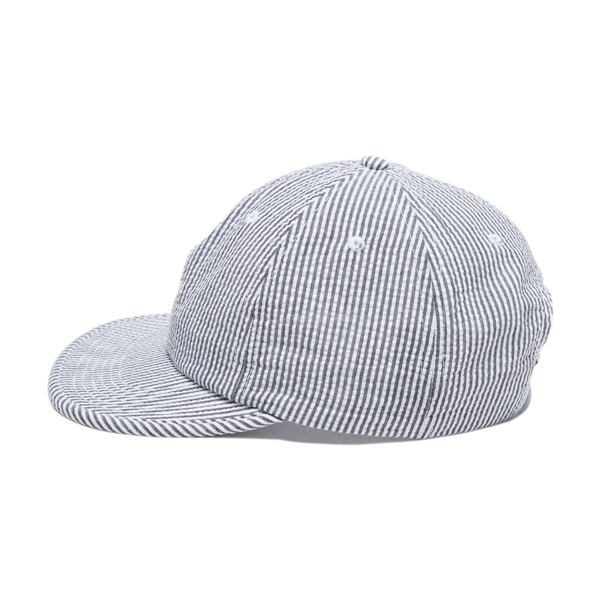 By Parra Signature 6 Panel Hat - Black Seersucker image 3
