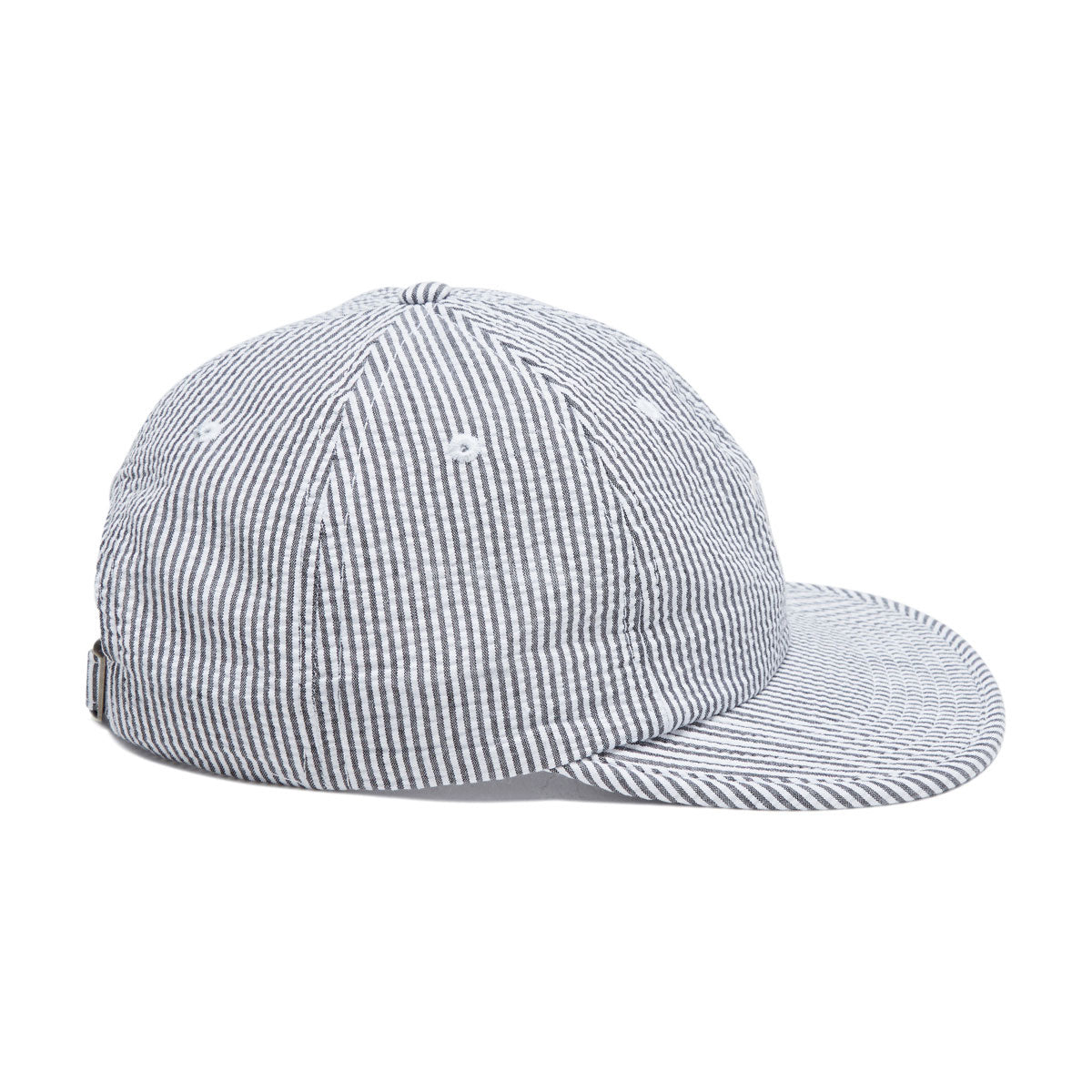 By Parra Signature 6 Panel Hat - Black Seersucker image 4
