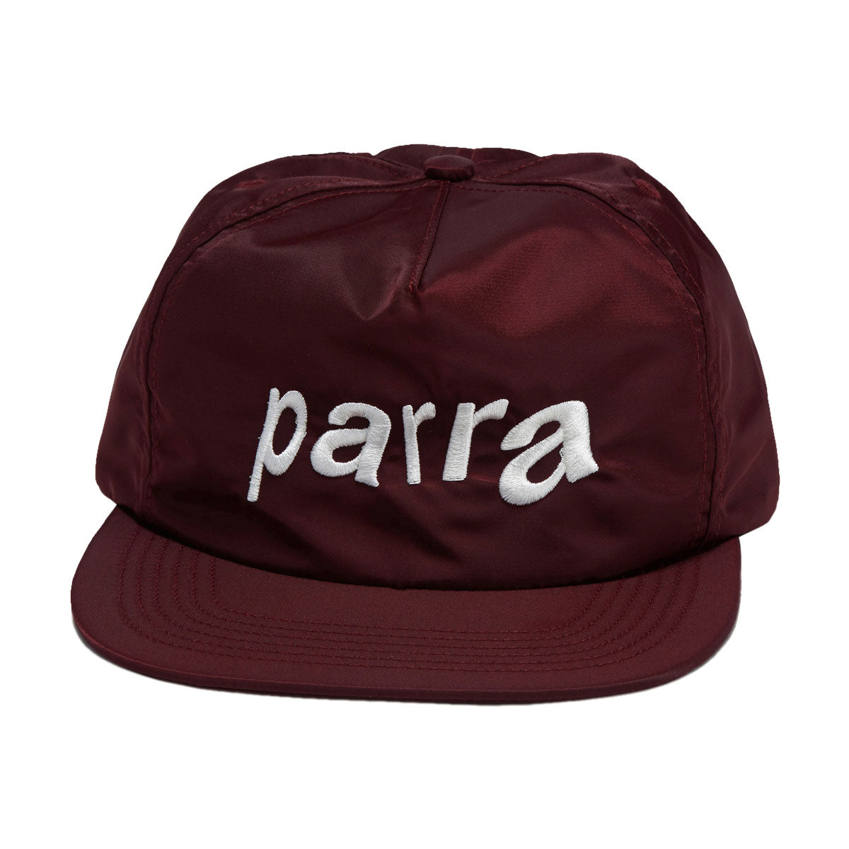 By Parra Distorted 90s Memory 6 Panel Hat - Dark Red image 1