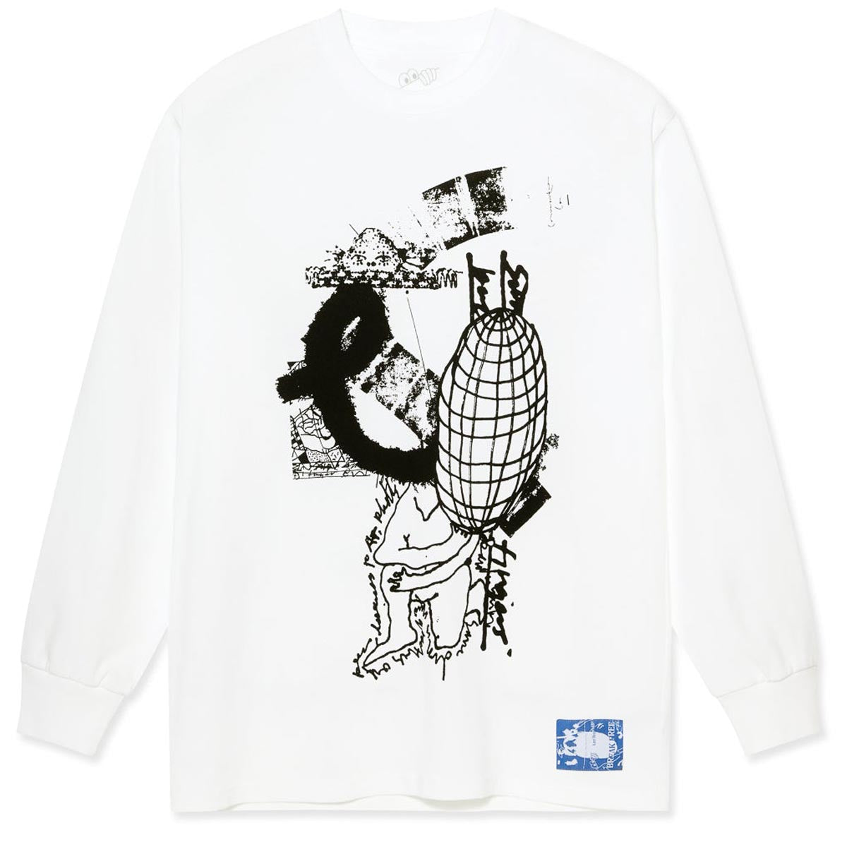 Last Resort AB FIG 16 Long Sleeve T-Shirt - White/Black image 1