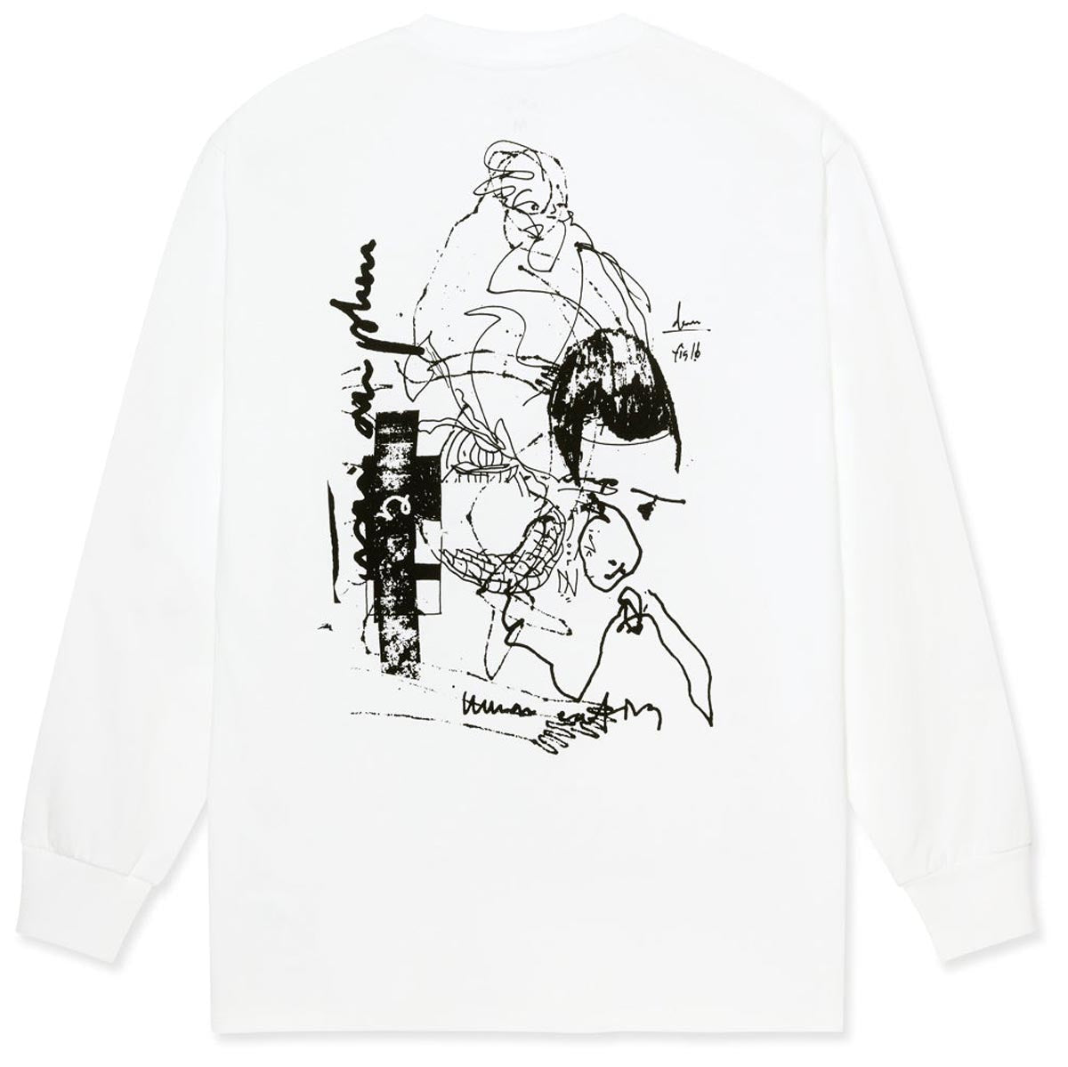 Last Resort AB FIG 16 Long Sleeve T-Shirt - White/Black image 2