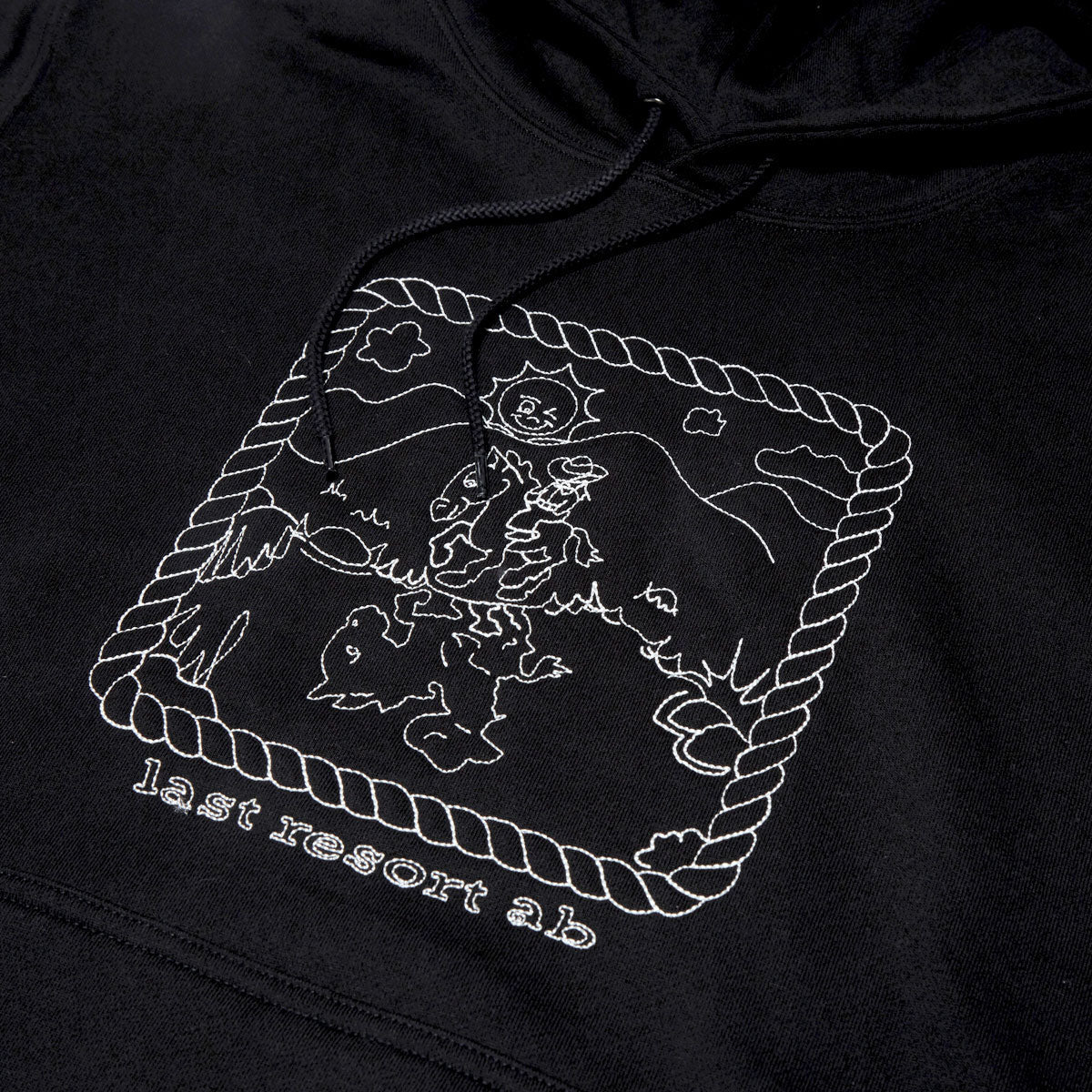 Last Resort AB Western Hoodie - Black image 2