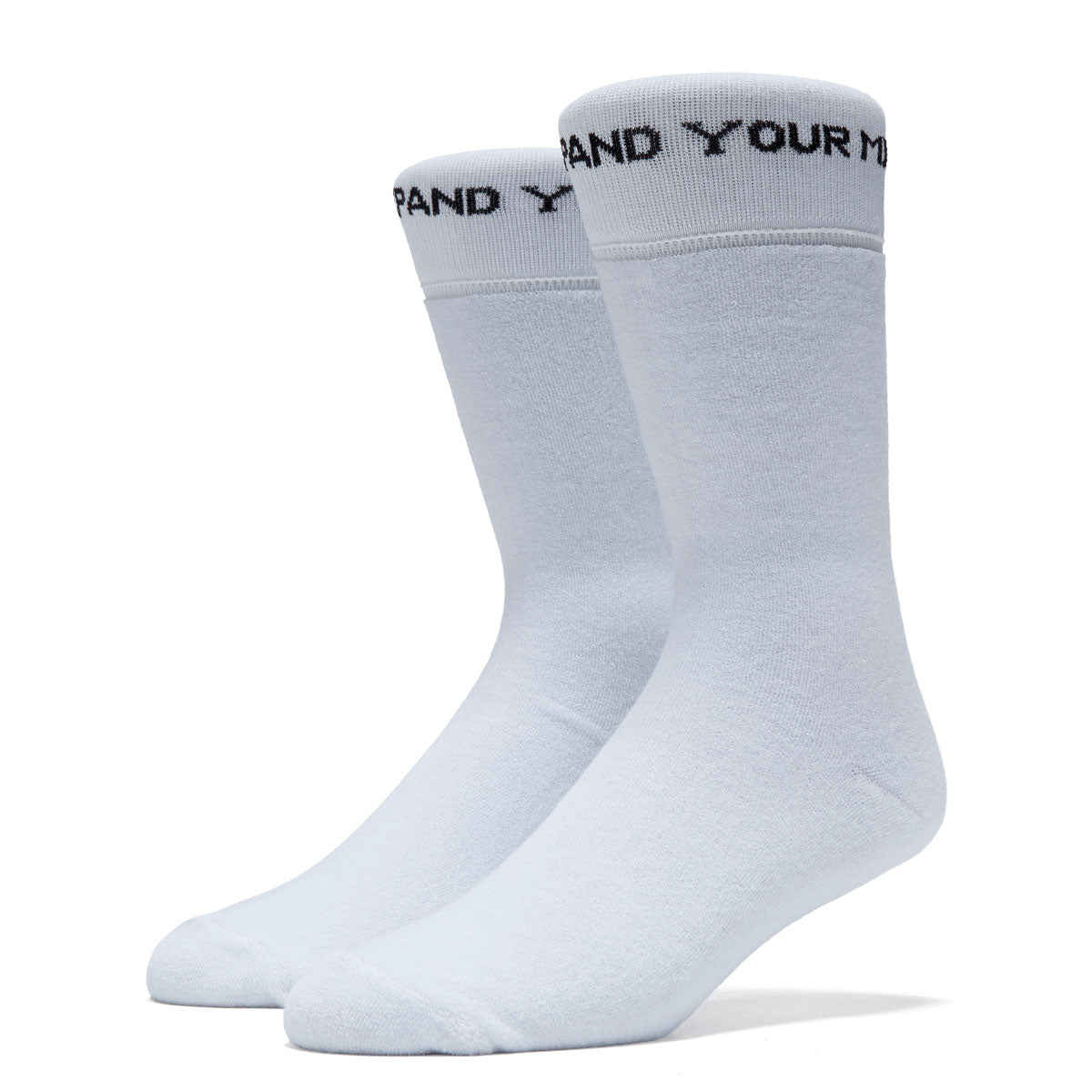 Last Resort AB Reverse Terry Socks - White image 1