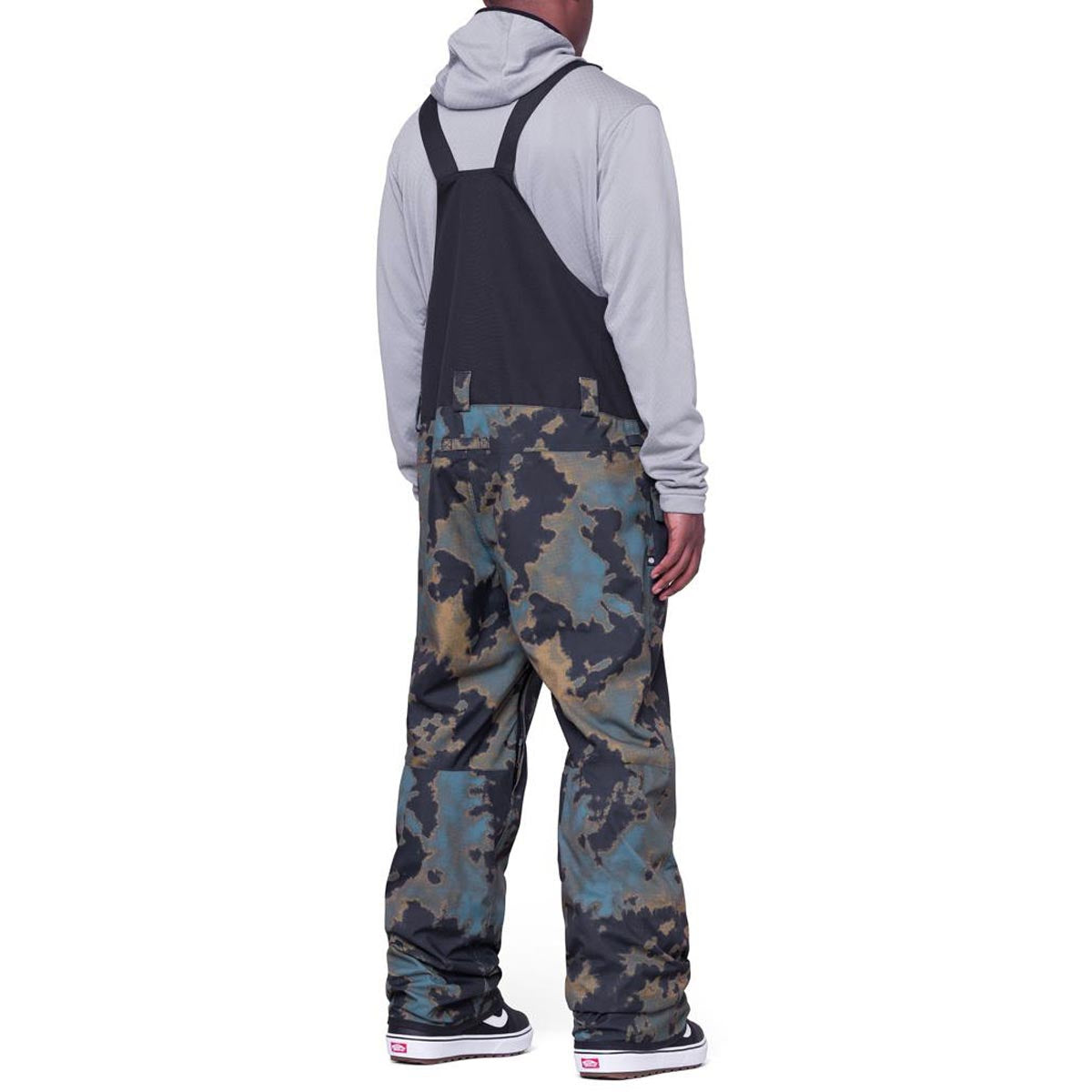 686 Frontier Shell Bib Snowboard Pants - Breen Nebula Colorblock image 2