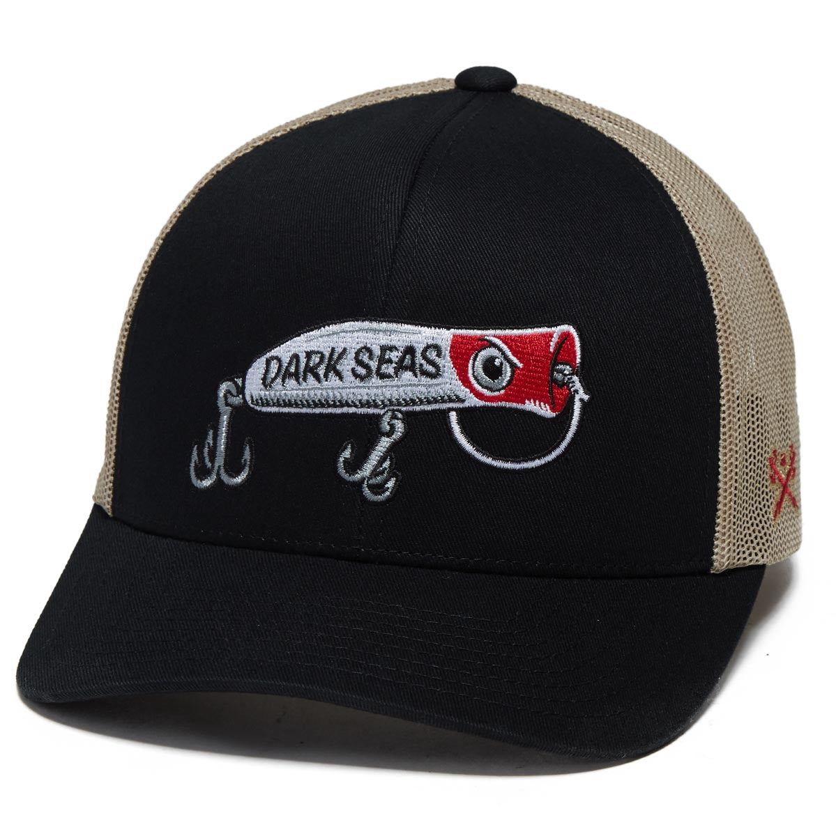 Dark Seas Redhead Hat - Black/Khaki image 1