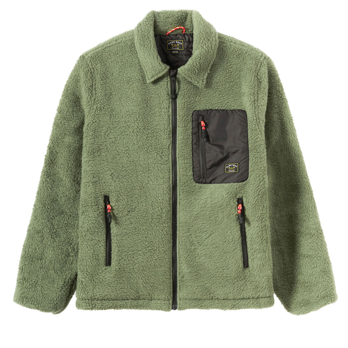 Dark Seas Hancock Fleece Jacket - Olive image 1