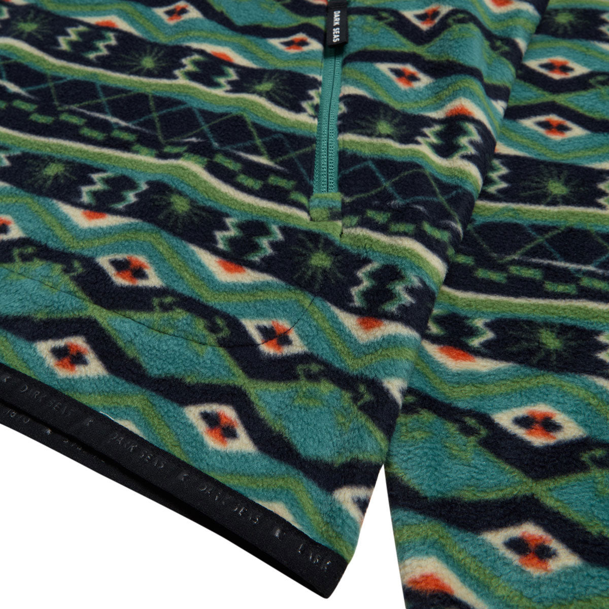 Dark Seas Walter Fleece Sweatshirt - Navy/Teal image 5