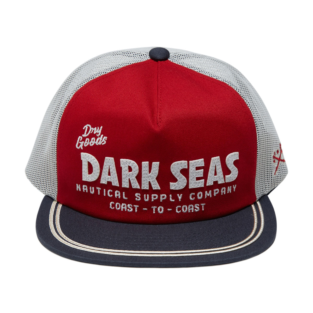 Dark Seas Newport Hat - Red/Blue image 3