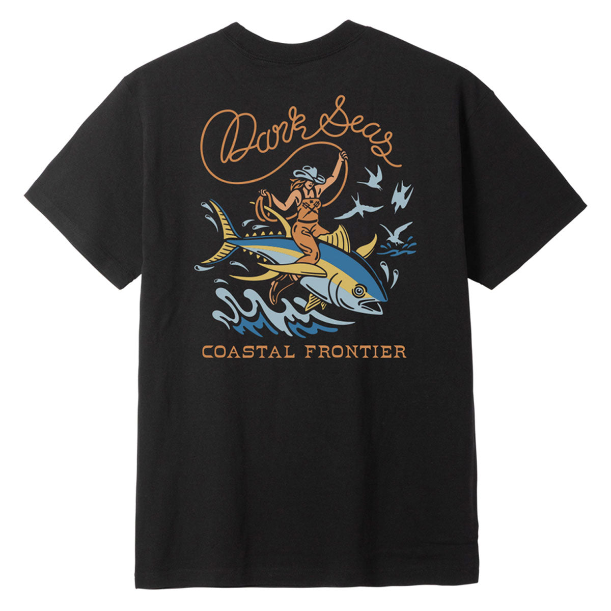 Dark Seas Ride Em Wet T-Shirt - Heather Black image 1