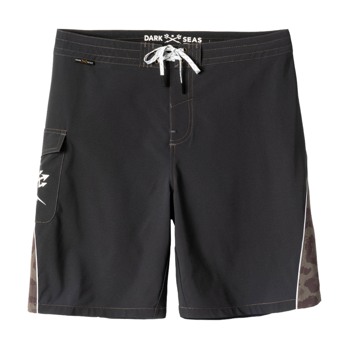 Dark Seas Time Warp Boardshorts - Black Camo image 1