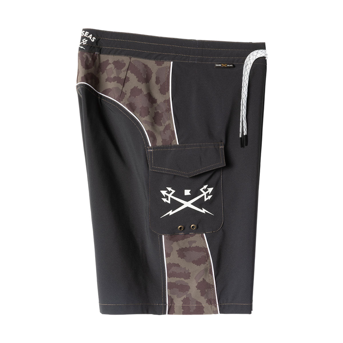 Dark Seas Time Warp Boardshorts - Black Camo image 3