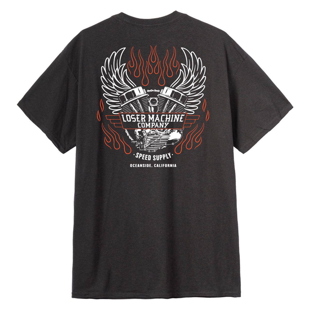 Loser Machine Fly Wheel Pocket T-Shirt - Black image 2