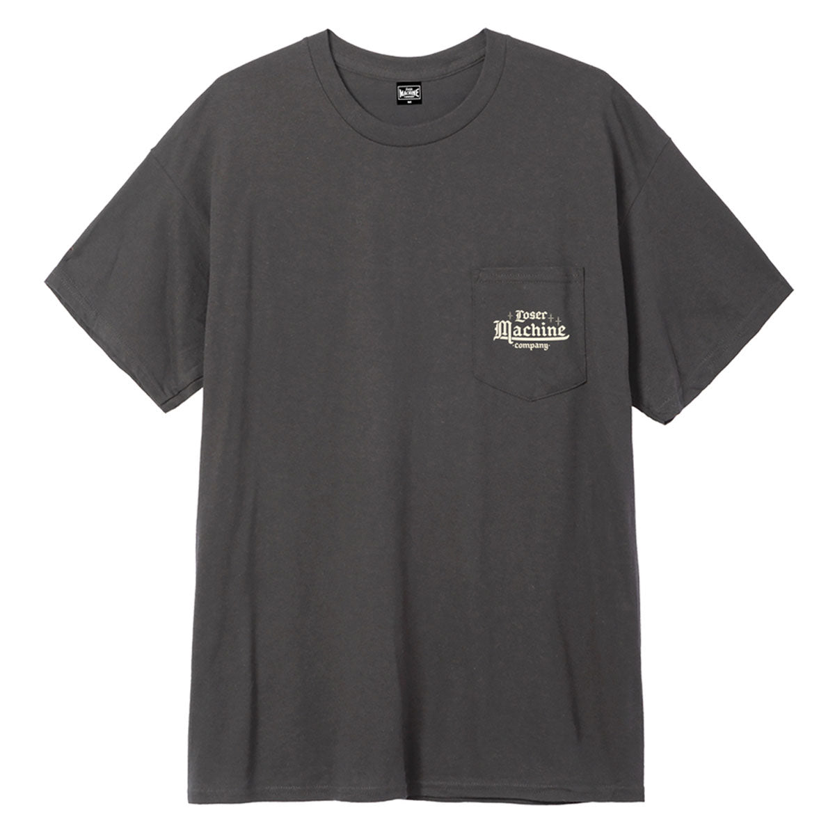 Loser Machine Upper Class Pocket T-Shirt - Charcoal image 1