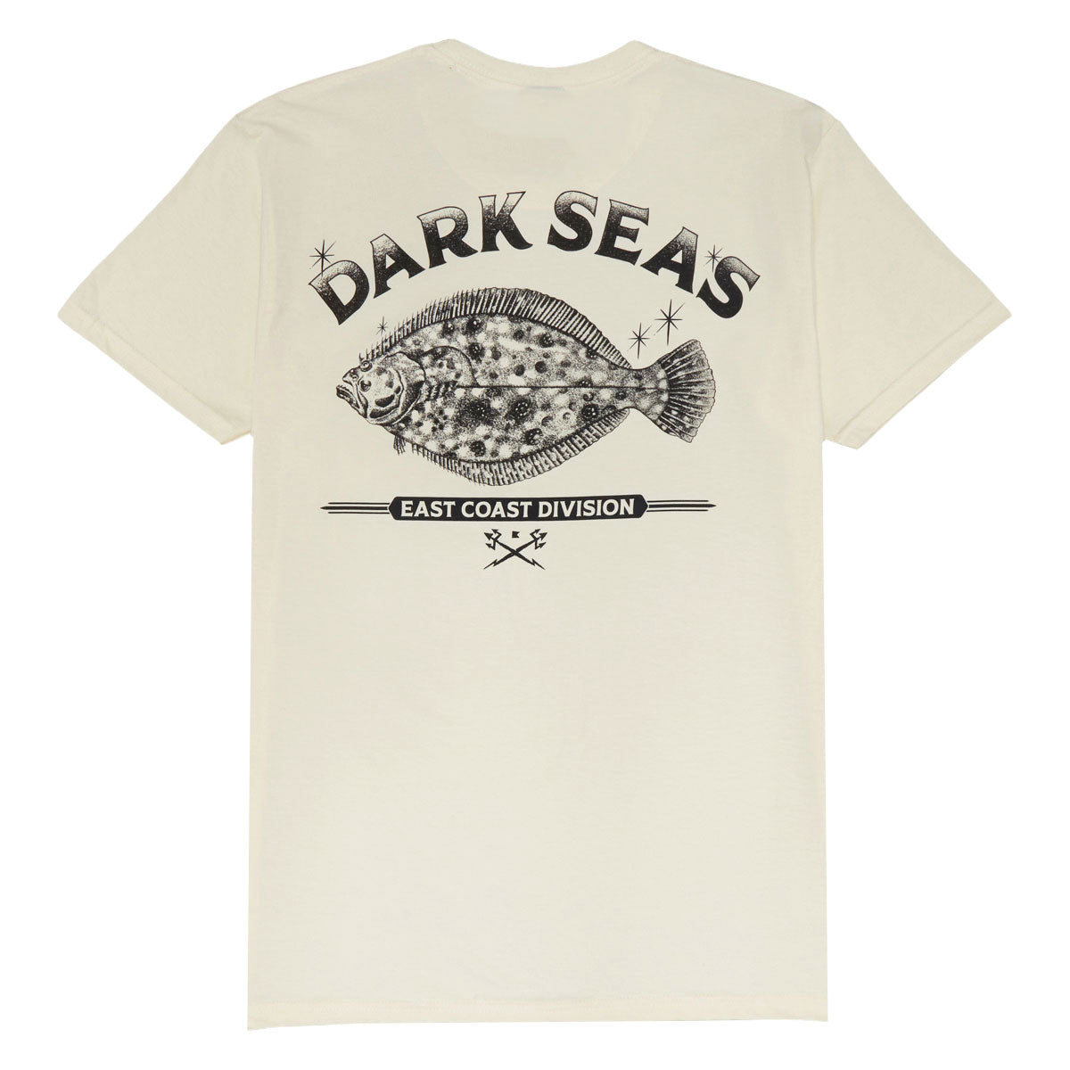 Dark Seas Flounder T-Shirt - Cream image 1