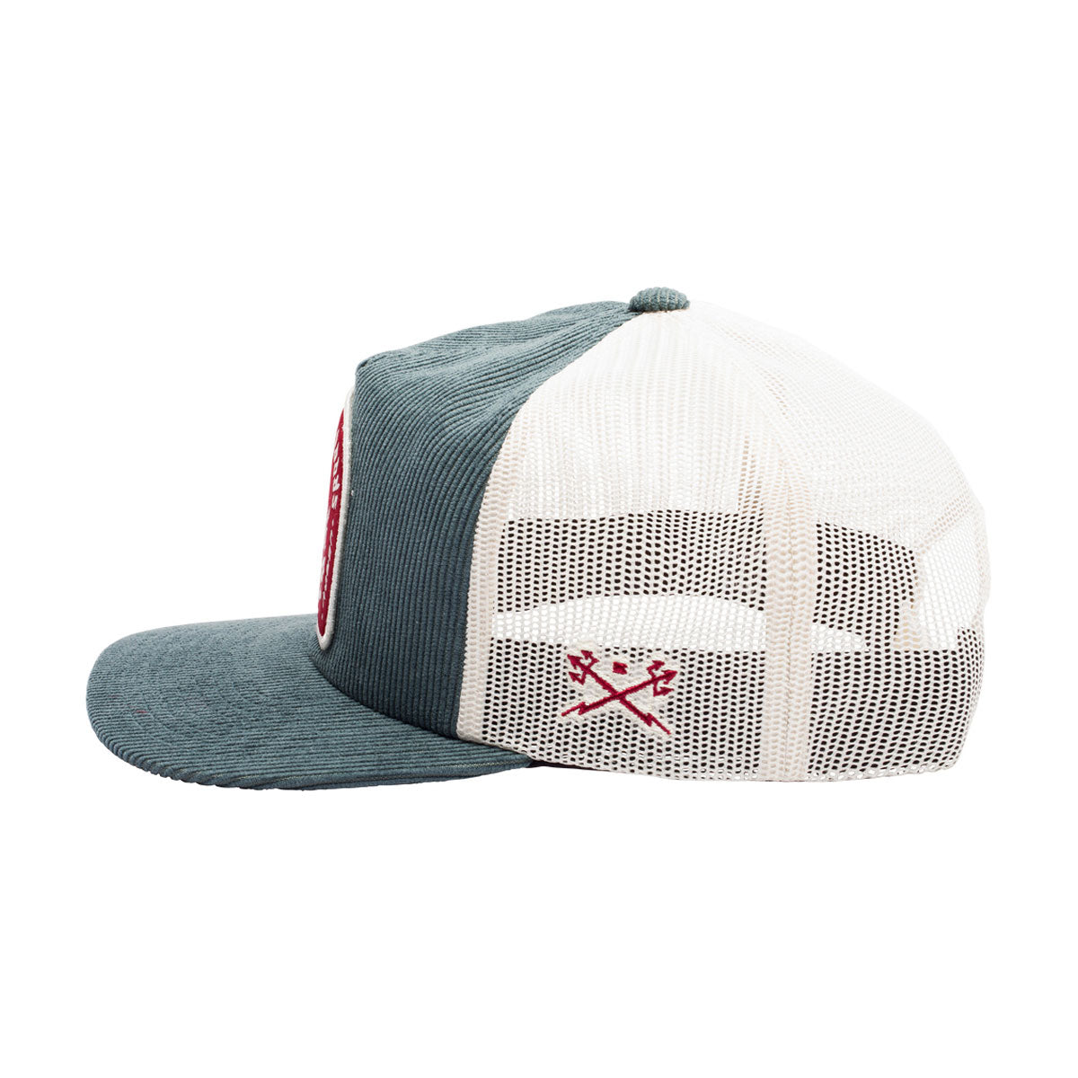 Dark Seas Metal Trucker Hat - Green/White image 3