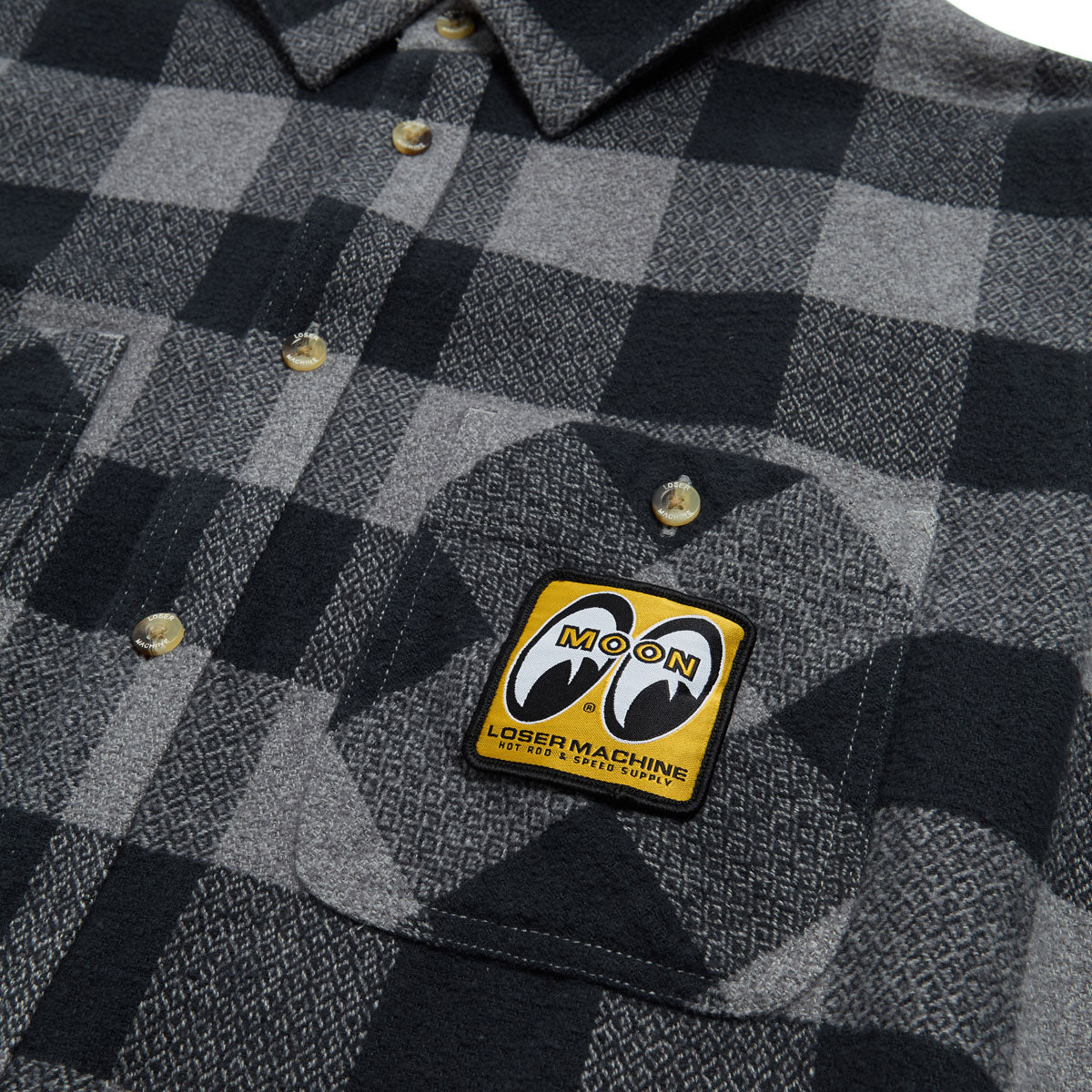 Loser Machine Corona Long Sleeve Shirt - Black/Grey image 3