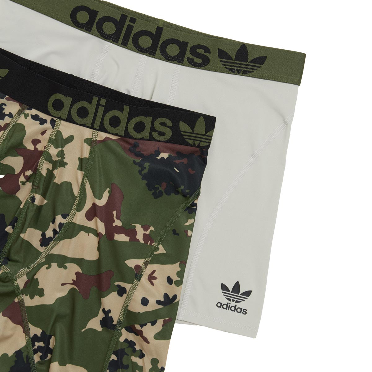 Adidas Originals Trefoil 2 Pack Of Boxer Brief - OG Street Camo Wild Pine/Black/Putty Grey image 2