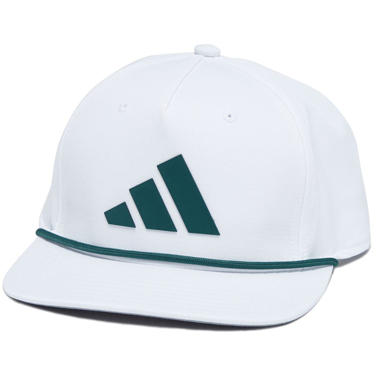 Adidas Midrange Snapback Hat - White/Collegiate Green/Black image 1