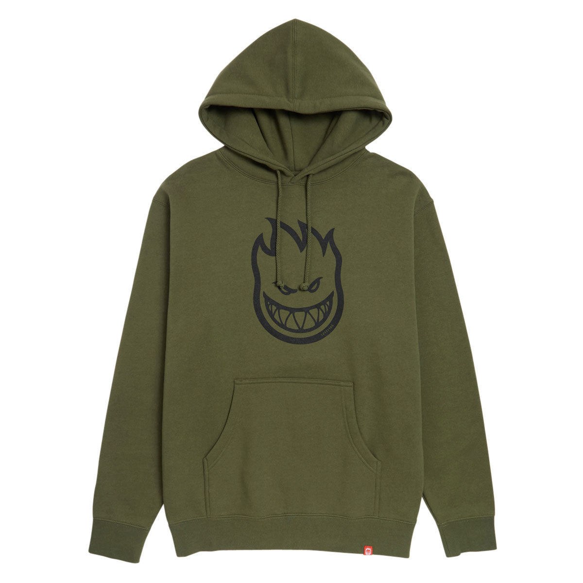 Spitfire Bighead Hoodie - Army/Black image 1