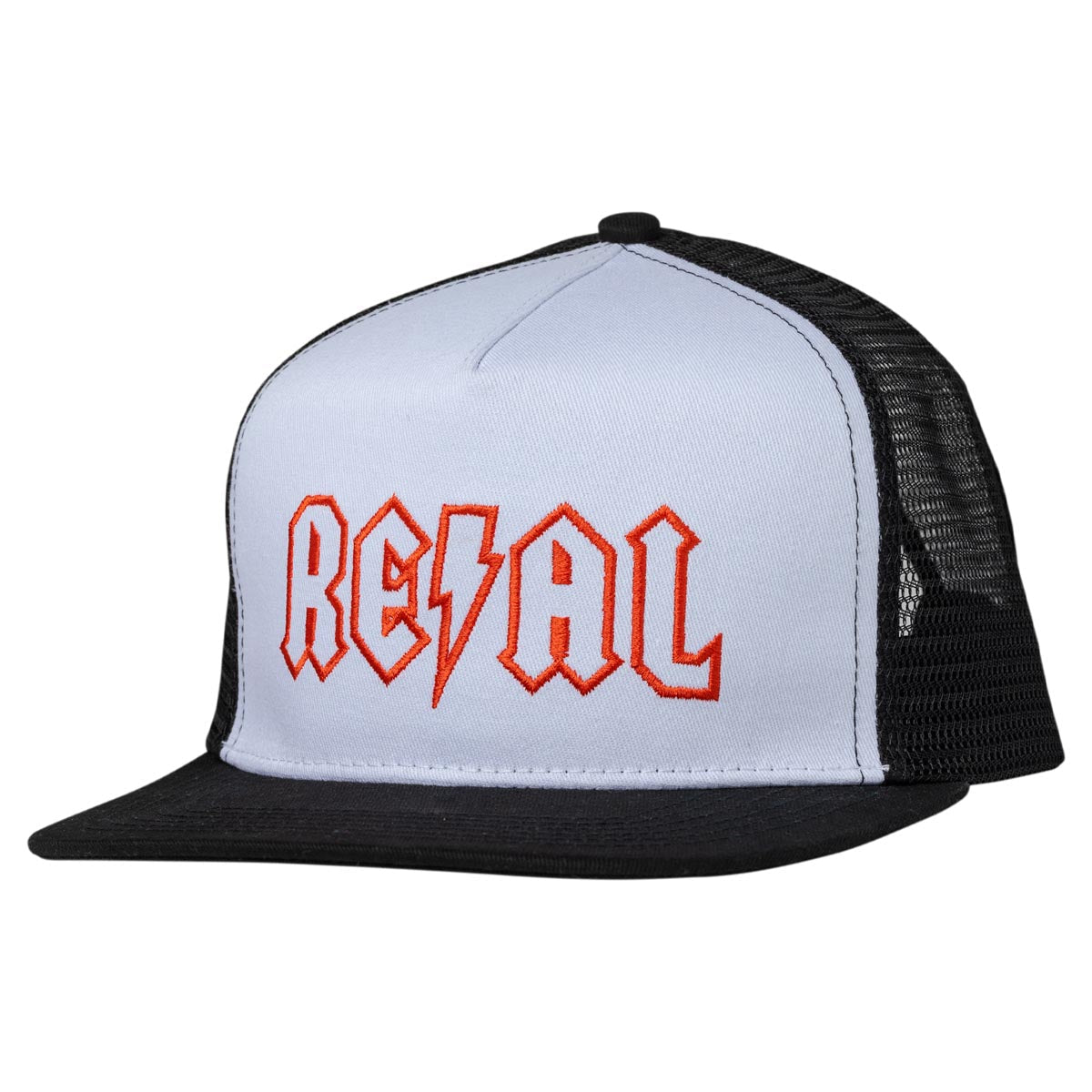 Real Deeds Snapback Hat - White/Black/Red image 1