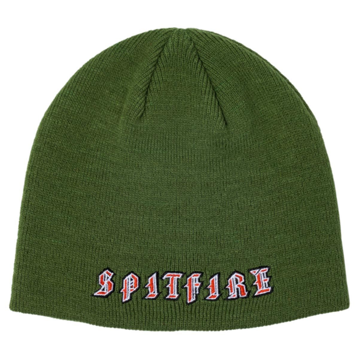 Spitfire Old E Beanie - Olive/Red image 1