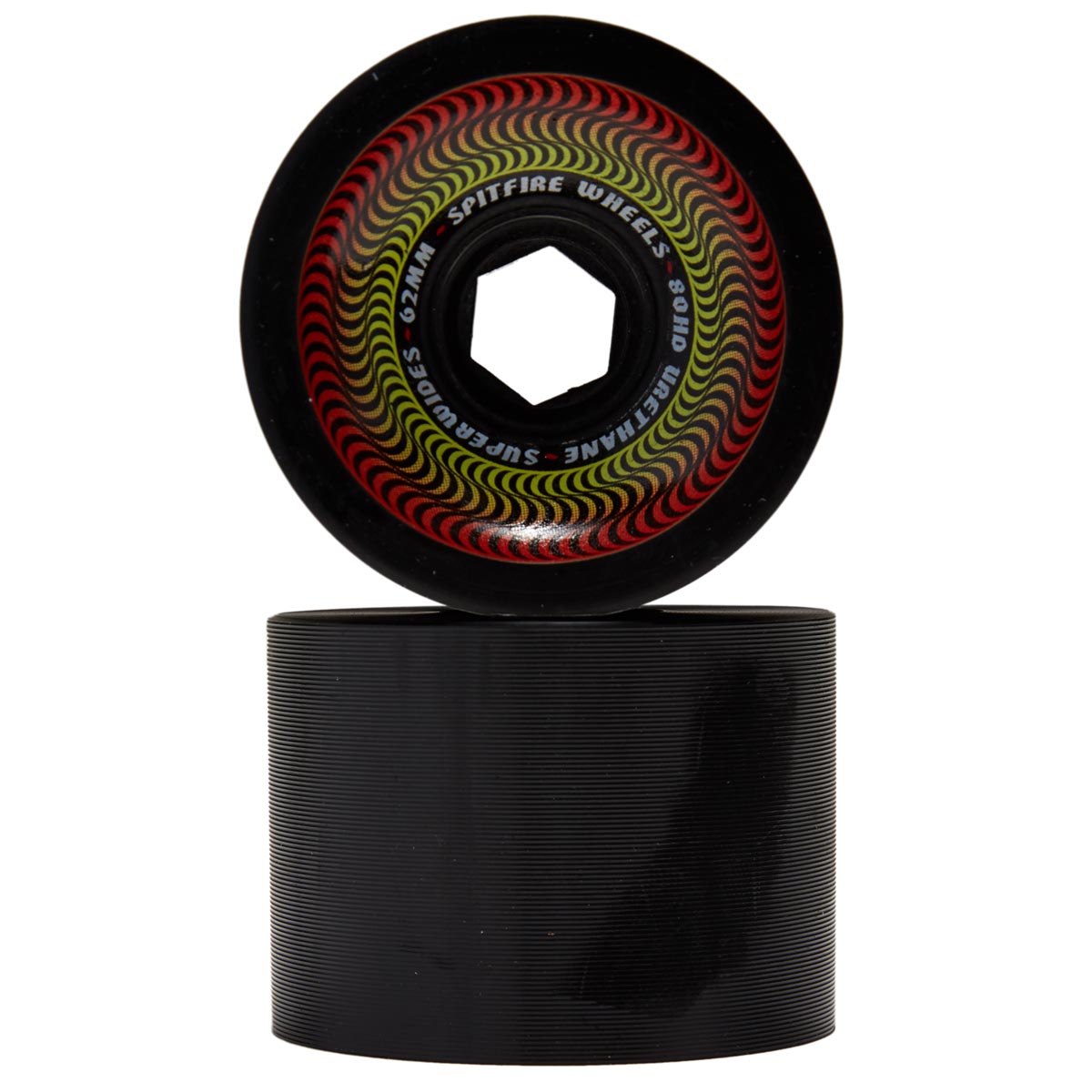 Spitfire 80HD Superwides Skateboard Wheels - Black - 62mm image 2